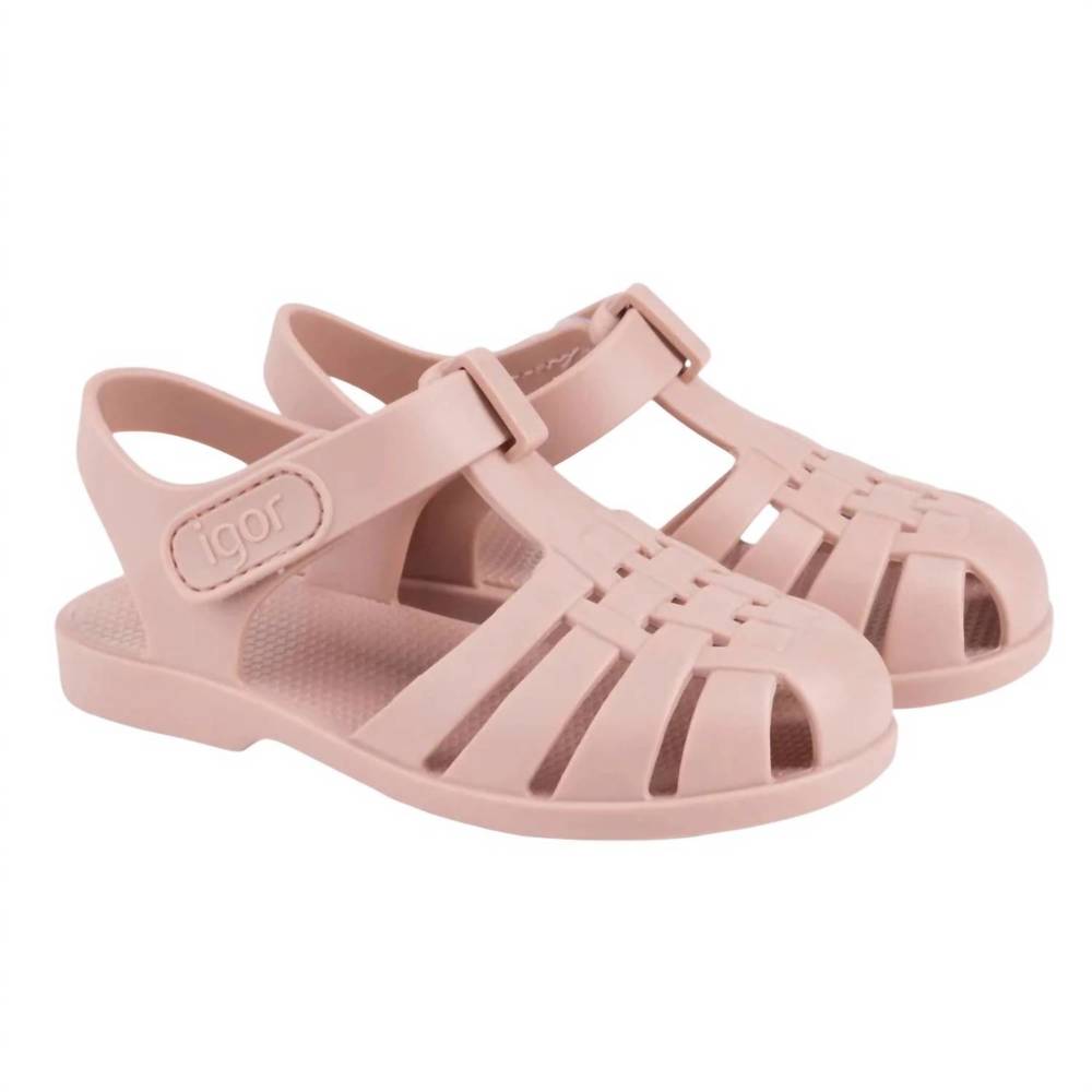 NEW IGOR girls' classica v maquillaje sandal in blush